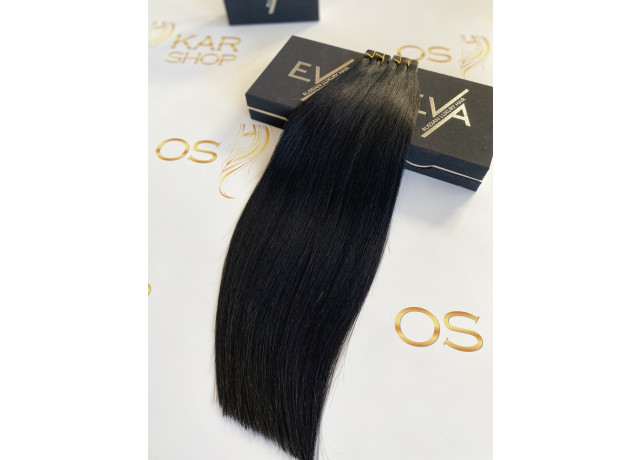 Extensii Tape-in Russian Hair Negru #1